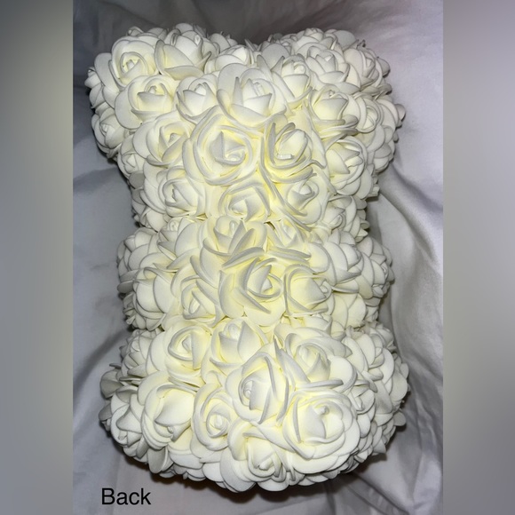 Foam teddy bear, artificial flower rose bear! - Picture 6 of 9